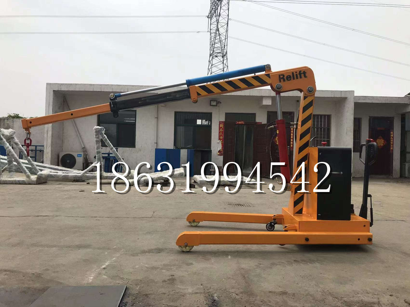 深泽县久征定做3吨三轮随车吊 农用园林绿化移树吊 平板工程用小吊机